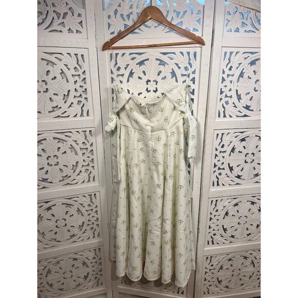 House of CB Alicia White Floral Midi Sundress Size S Small - Picture 6 of 10